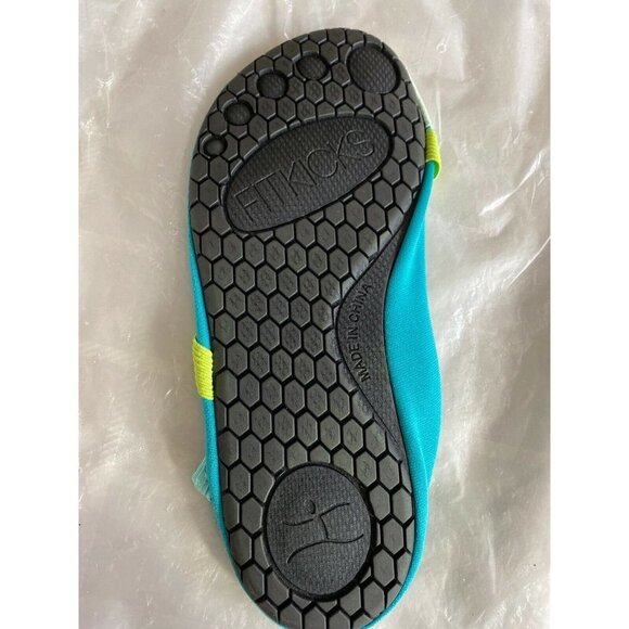 FitKicks Foldable Flat Active Shoes, Turqouise Green, Women's SZ Small 5.5 - 6.5 - Picture 9 of 10